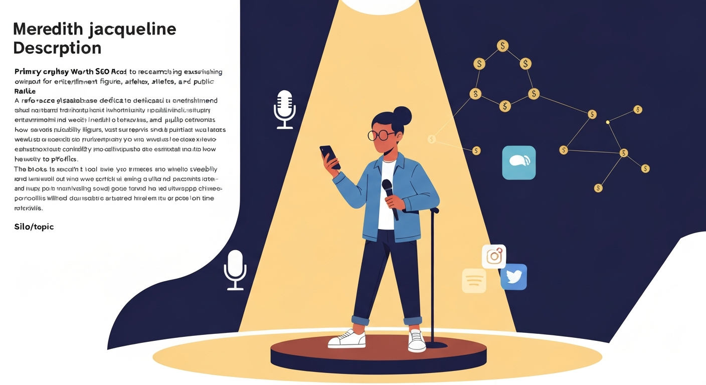 Editorial illustration of a content creator/stand-up comedian onstage holding a smartphone and microphone, surrounded by icons for OnlyFans, podcasting, social media, and money.